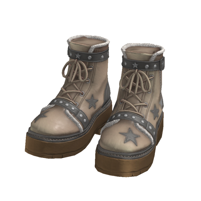 Grey Star Charm Boots ⭐