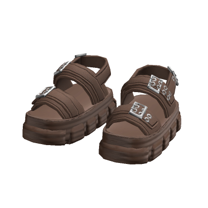 Brown Platform Sandals thumbnail