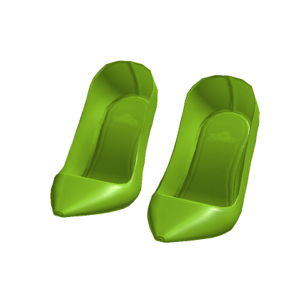 ☆ Green Pointy Heels (It-girl ver.) thumbnail