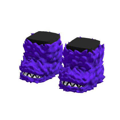 Fuzzy Monster Boots Purple