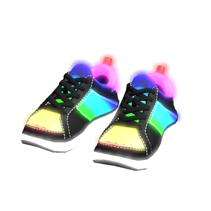 Glowing Emissive Rainbow Combi Sneakers