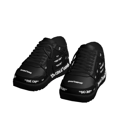 Black Designer Sneakers