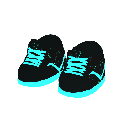Glowing Boy Rig Shoes [ Cyan ]