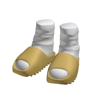 Yellow Slides with White Socks thumbnail