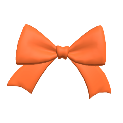 Roblox Item Cute Orange Bow