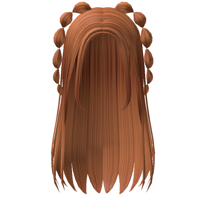 Roblox Item Ginger Preppy Bubbly Braided Hair