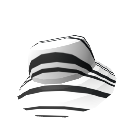 Roblox Item White Banded Fashionable Hat