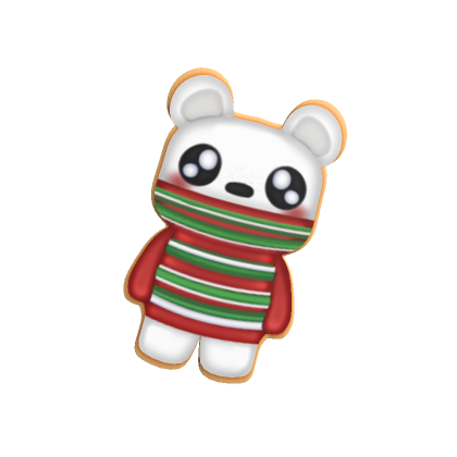 Roblox Item Polar Bear Christmas Cookie