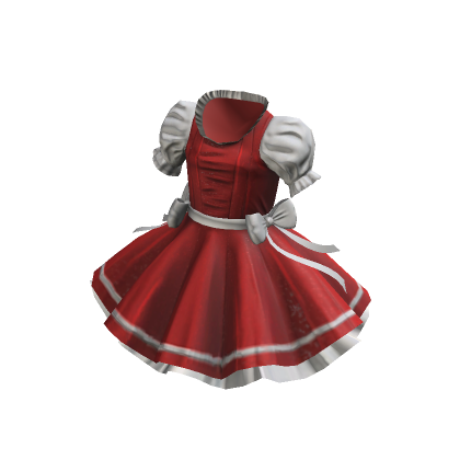 Lovely Ruffled Frilly Dress Red Roblox