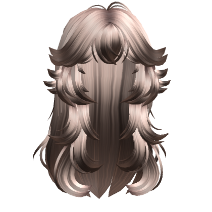 Anime Wolfcut Layered Messy Hair Blonde to Brown