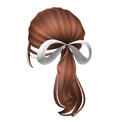 Roblox Item Preppy Clean Ponytail Hairstyle in Ginger