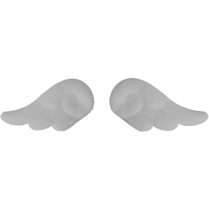 Roblox Item Cute White Angel Wings - Back of Hair
