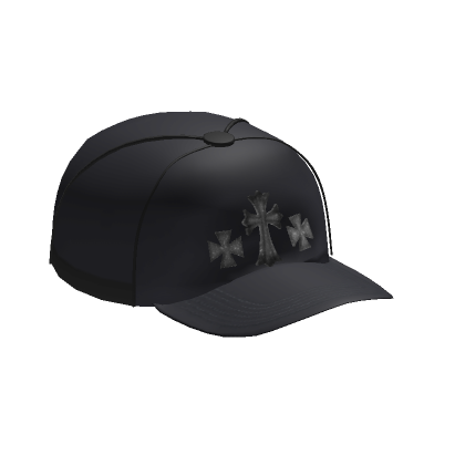 Silver Chrome Cross Designer Hat | Roblox Item - Rolimon's