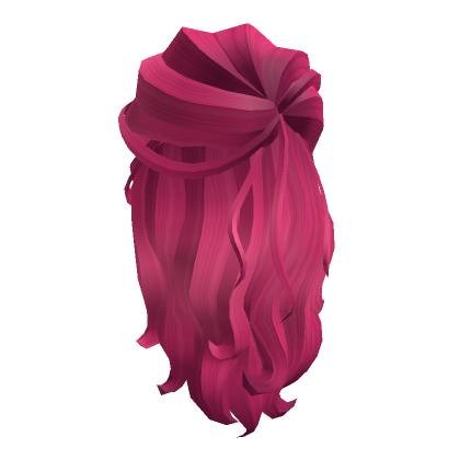 Princess Twist Hair - Bright Pink | Roblox Item - Rolimon's