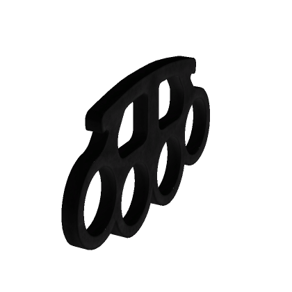 Holdable Brass Knuckles - Carbon Black - Roblox