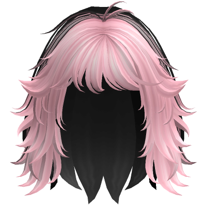 Flowy Natural Wavy Anime Messy Hair Hot Pink's Code & Price - RblxTrade