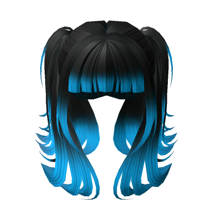 Roblox Item Black to Blue Hair