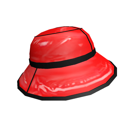 Roblox Item Red Trendy Vinyl Hat