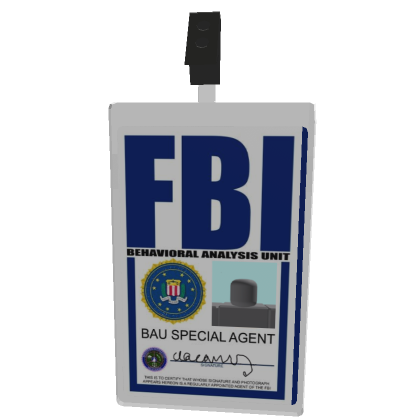 FBI card | Roblox Item - Rolimon's