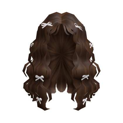 Brown bow hair  Brown hair roblox, Ribbon hair, Brown hair