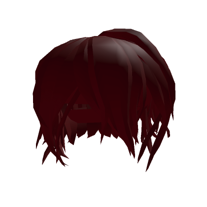 Emo Anime Hair (red) | Roblox Item - Rolimon's