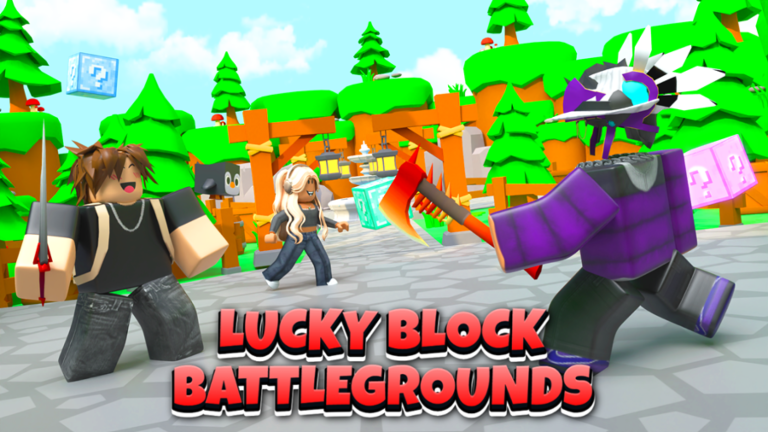 Gathering All Weapons In Lucky Block Battlegrounds!?! - Roblox 