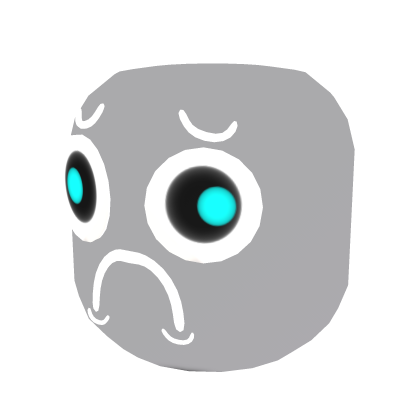 Inversed Recolorable Sad Face - Dynamic Head