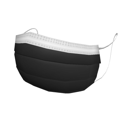 Roblox Item Black & White Surgical Mask