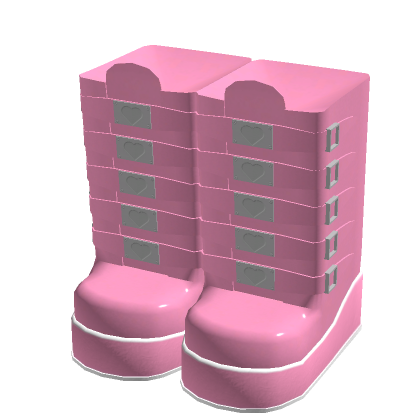 Roblox Item High Thigh Pink Boots