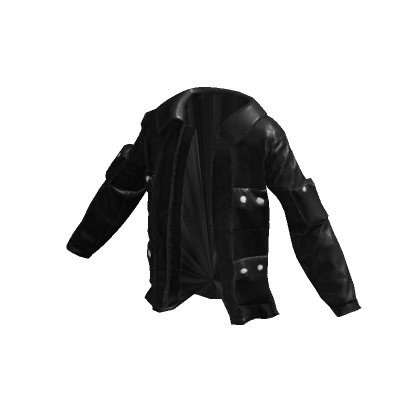 Oversized Black Leather Jacket - Klossette | Roblox Item - Rolimon's