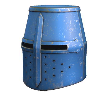 Roblox Item Blue Crusader Great Helm