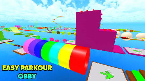 Easy Parkour Obby 175 Stages! - Roblox