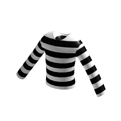 Aesthetic Long Sleeve Stripes Tshirt In White | Roblox Item - Rolimon'S