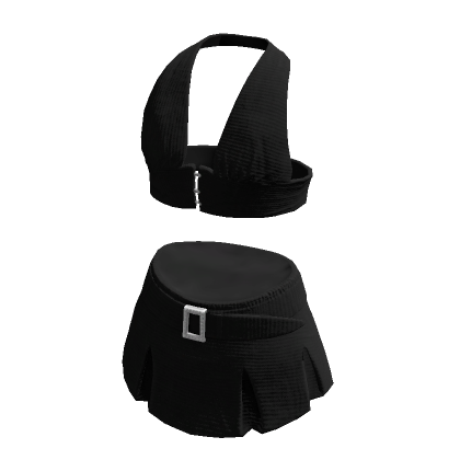 Black denim skirt outfit roblox discount