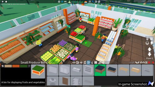 Retail Tycoon 2 - Roblox mở ra không gian vô cùng thú vị cho bạn trở thành một nhà bán lẻ thực thụ. Tất cả những gì bạn cần làm là xây dựng và phát triển cửa hàng của mình, thu hút nhiều khách hàng và trở thành ông chủ thành công.