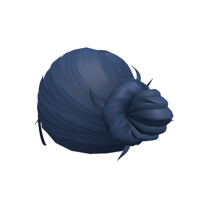 Huge Dark Blue Long Hair With Twin Buns (From LGCo - ROBLOX
