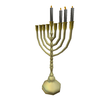 Roblox Item Menorah - Hanukkah 3rd Day
