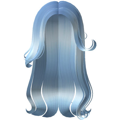 Long Elegant Old Money Hair In Ocean Blue Roblox Png