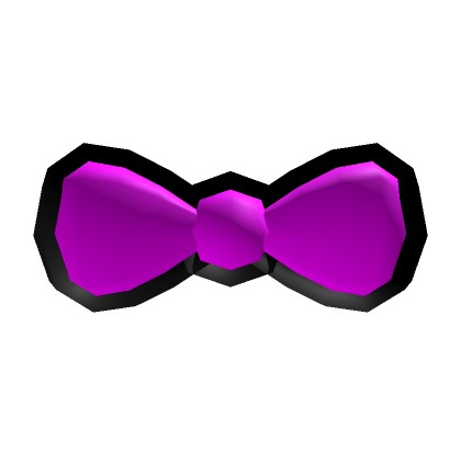 Roblox Item Pink Bow Black Outline