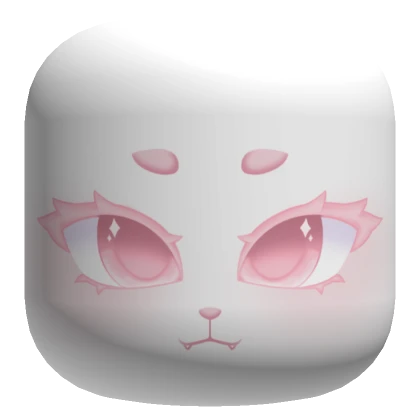 Cute Kigurumi Face w/Fangs - Pink | Roblox Item - Rolimon's