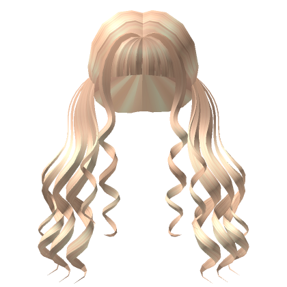 Blonde Aesthetic Wavy Pigtails