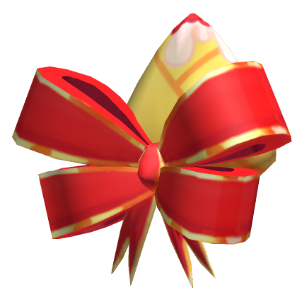 Roblox Item 🎁 Christmas Pastry Ears (2x) Red 🎁 • Hair Bow