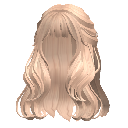 Half Up Curly Pony Weave In Blonde's Code & Price - RblxTrade