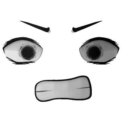 Cartoony Angry Anime Face | Roblox Item - Rolimon's