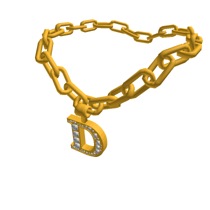 Glamorous "D" Chain Necklace - Roblox