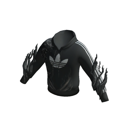 Black adidas hoodie roblox sale