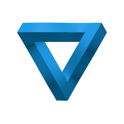 3D Light Blue Impossible Triangle | Roblox Item - Rolimon's