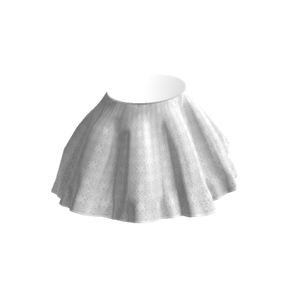 frill skirt white Roblox
