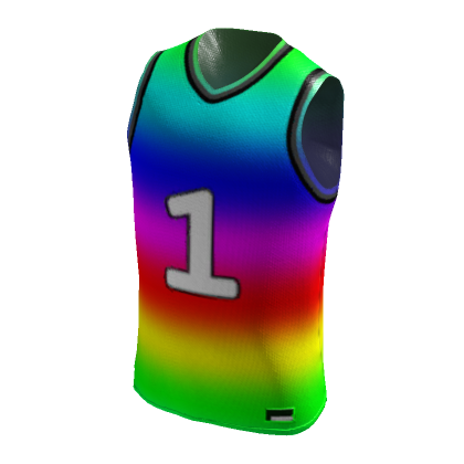 Rainbow store basketball jersey