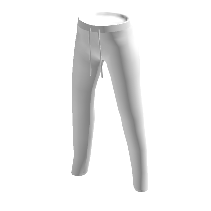 White Tracksuit Pants With Drawstrings | Roblox Item - Rolimon's